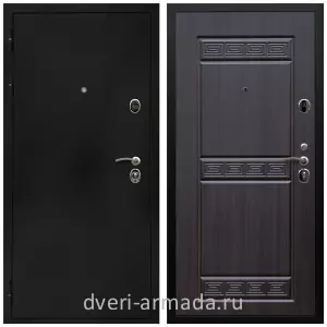 Черные входные двери, Металлическая дверь входная Армада Престиж Черная шагрень / МДФ 10 мм ФЛ-242 Эковенге