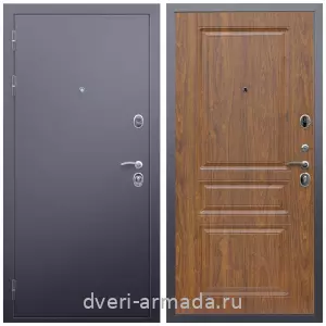 МДФ гладкая, Дверь входная Армада Люкс Антик серебро / МДФ 16 мм ФЛ-243 Морёная береза