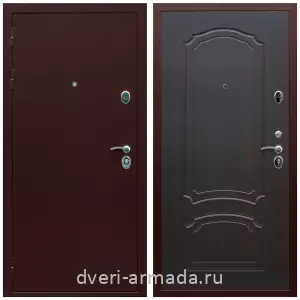 Красивые входные двери, Дверь входная элитная Армада Люкс Антик медь / МДФ 6 мм ФЛ-140 Венге утепленная парадная