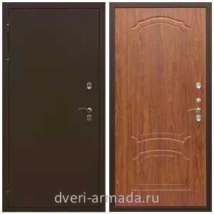 Для дачи, Дверь входная элитная Армада Термо Молоток коричневый/ МДФ 6 мм ФЛ-140 Морёная берёза для загородного дома  с шумоизоляцией