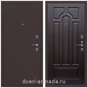 Входные двери 960х2050, Дверь входная Армада Комфорт Антик медь / МДФ 6 мм ФЛ-58 Венге