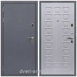 Темные входные двери, Дверь входная Армада Престиж Антик серебро / МДФ 16 мм ФЛ-183 Дуб беленый