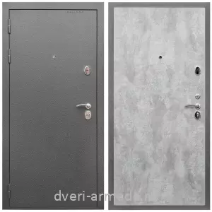 МДФ с молдингом, Дверь входная Армада Оптима Антик серебро / МДФ 6 мм ПЭ Цемент светлый