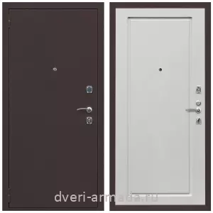 Входные двери с двумя петлями, Дверь входная Армада Комфорт Антик медь / МДФ 16 мм ФЛ-119 Ясень белый