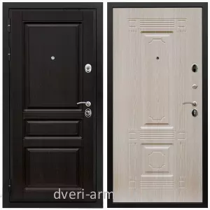 Двери МДФ для квартиры, Дверь входная Армада Премиум-Н МДФ 16 мм ФЛ-243 Венге / МДФ 6 мм ФЛ-2 Дуб беленый