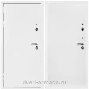 Входные двери лофт, Дверь входная Армада Оптима Белая шагрень / МДФ 10 мм Гладкая Белый матовый