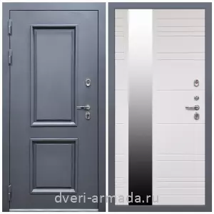 Тамбурные двери, Дверь входная уличная в дом Армада Корса / МДФ 16 мм ФЛЗ-Сити, Белый матовый