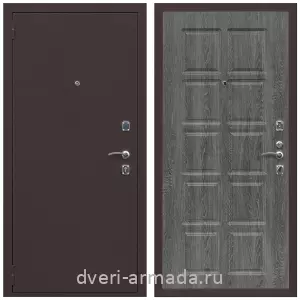 Входные двери 960 мм, Дверь входная Армада Комфорт Антик медь / МДФ 10 мм ФЛ-38 Дуб Филадельфия графит