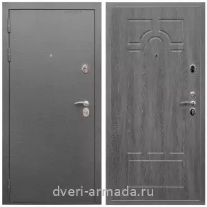 Входные двери с тремя петлями, Дверь входная Армада Оптима Антик серебро / МДФ 6 мм ФЛ-58 Дуб Филадельфия графит