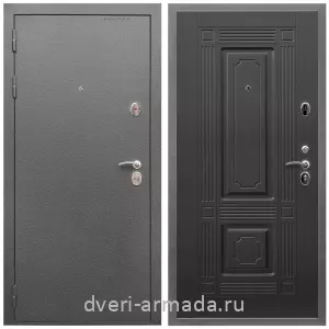 МДФ гладкая, Дверь входная Армада Оптима Антик серебро / МДФ 6 мм ФЛ-2 Венге