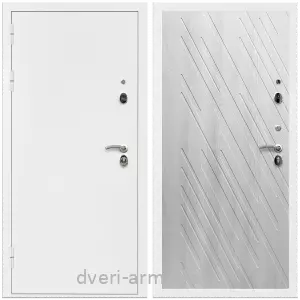 Белые, Дверь входная Армада Оптима Белая шагрень / МДФ 16 мм ФЛ-86 Ясень Ривьера Айс
