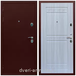 Современные входные двери, Дверь входная железная на дачу Армада Люкс Антик медь / МДФ 10 мм ФЛ-242 Сандал белый парадная