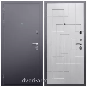Входные двери 960х2050, Дверь входная Армада Люкс Антик серебро / МДФ 16 мм ФЛ-57 Белый жемчуг