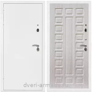 Входные двери лофт, Дверь входная Армада Оптима Белая шагрень / МДФ 16 мм ФЛ-183 Сандал белый