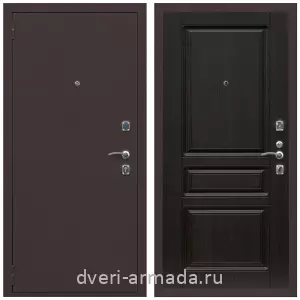 Входные двери 880 мм, Дверь входная Армада Комфорт Антик медь / МДФ 16 мм ФЛ-243 Венге
