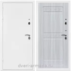Входные двери лофт, Дверь входная Армада Оптима Белая шагрень / МДФ 10 мм ФЛ-242 Сандал белый