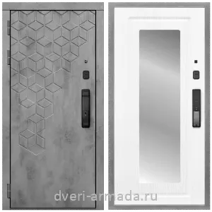 Входные двери Йошкар-Ола, Дверь входная Армада Квадро МДФ 16 мм Kaadas K9 / МДФ 16 мм ФЛЗ-120 Ясень белый