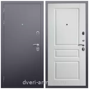 Входные двери лофт, Дверь входная Армада Люкс Антик серебро / МДФ 16 мм ФЛ-243 Ясень белый