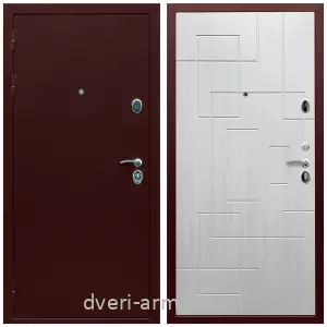 Входные двери Йошкар-Ола, Дверь входная Армада Люкс Антик медь / МДФ 16 мм ФЛ-57 Белый жемчуг