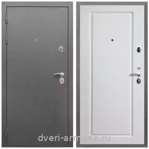 Офисные, Дверь входная Армада Оптима Антик серебро / МДФ 16 мм ФЛ-119 Белый матовый
