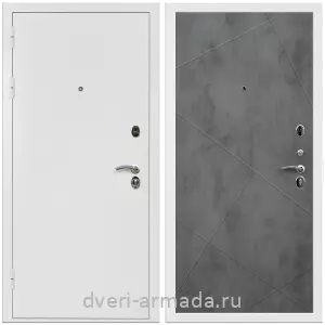 Дверь входная Армада Престиж Белая шагрень / МДФ 10 мм ФЛ-291 Бетон темный