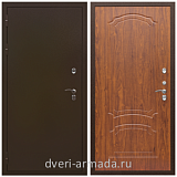 Входные двери для подъезда, Дверь входная элитная Армада Термо Молоток коричневый/ ФЛ-140 Морёная берёза для загородного дома  с шумоизоляцией