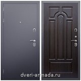 МДФ с фрезеровкой, Дверь входная Армада Люкс Антик серебро / ФЛ-58 Венге от завода в частный дом уличная