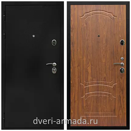 Дверь входная Армада Престиж Черная шагрень / ФЛ-140 Морёная береза